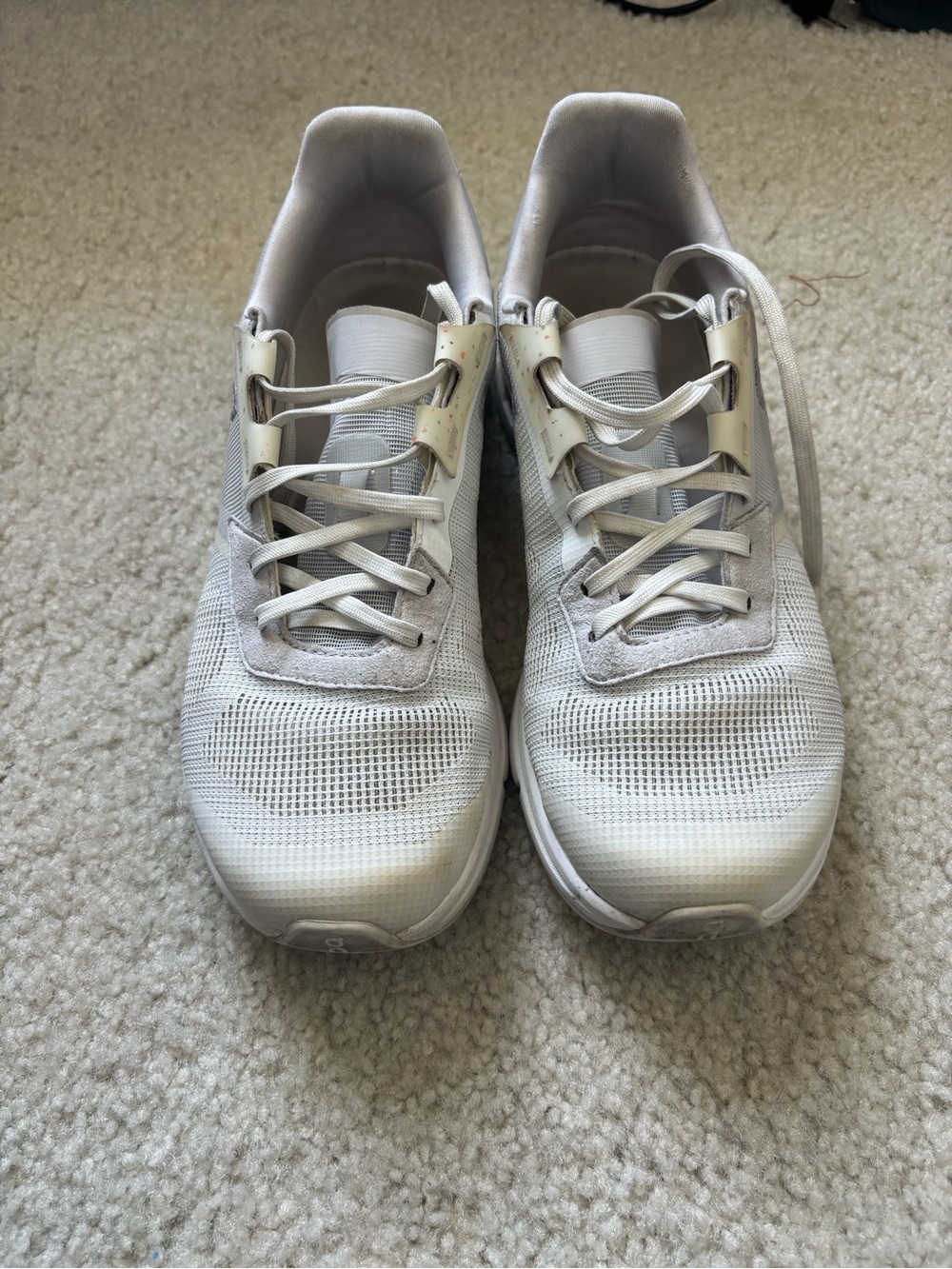 On Running Women's White Athletic Running Shoes